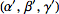 (alpha^',beta^',gamma^')