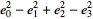 e_0^2-e_1^2+e_2^2-e_3^2