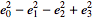 e_0^2-e_1^2-e_2^2+e_3^2