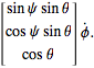 [sinpsisintheta; cospsisintheta; costheta]phi^..