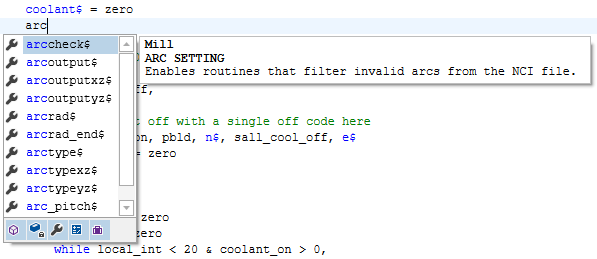 The "Code Completion" feature in Code Editor.