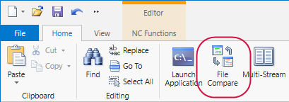The "File Compare" button.