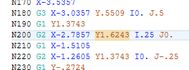 Highlighted extent in Code Expert.