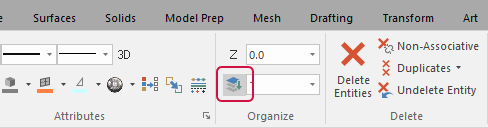 The Change Level button on the Home tab.