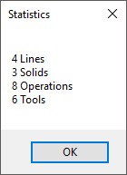 The Statistics dialog box.