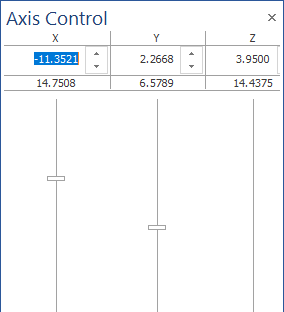 The "Axis Control" pane.