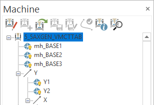 The "Machine" pane.