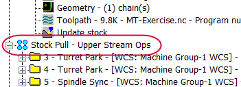 The "Toolpath group name" changed in the Toolpath Manager.