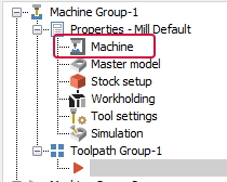 The Machine selection.