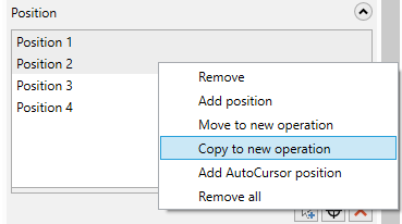 Copying to a new operation.