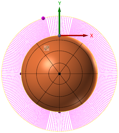 Surface with a continuous curvature comb. 