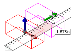 Entity that is translated horizontally.