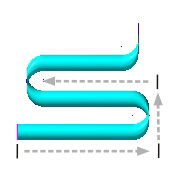 Swept surface created with translate.