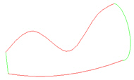 Two across curves and two along curves in the graphics window.