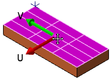 Surface after the U and V axes have been switched. 