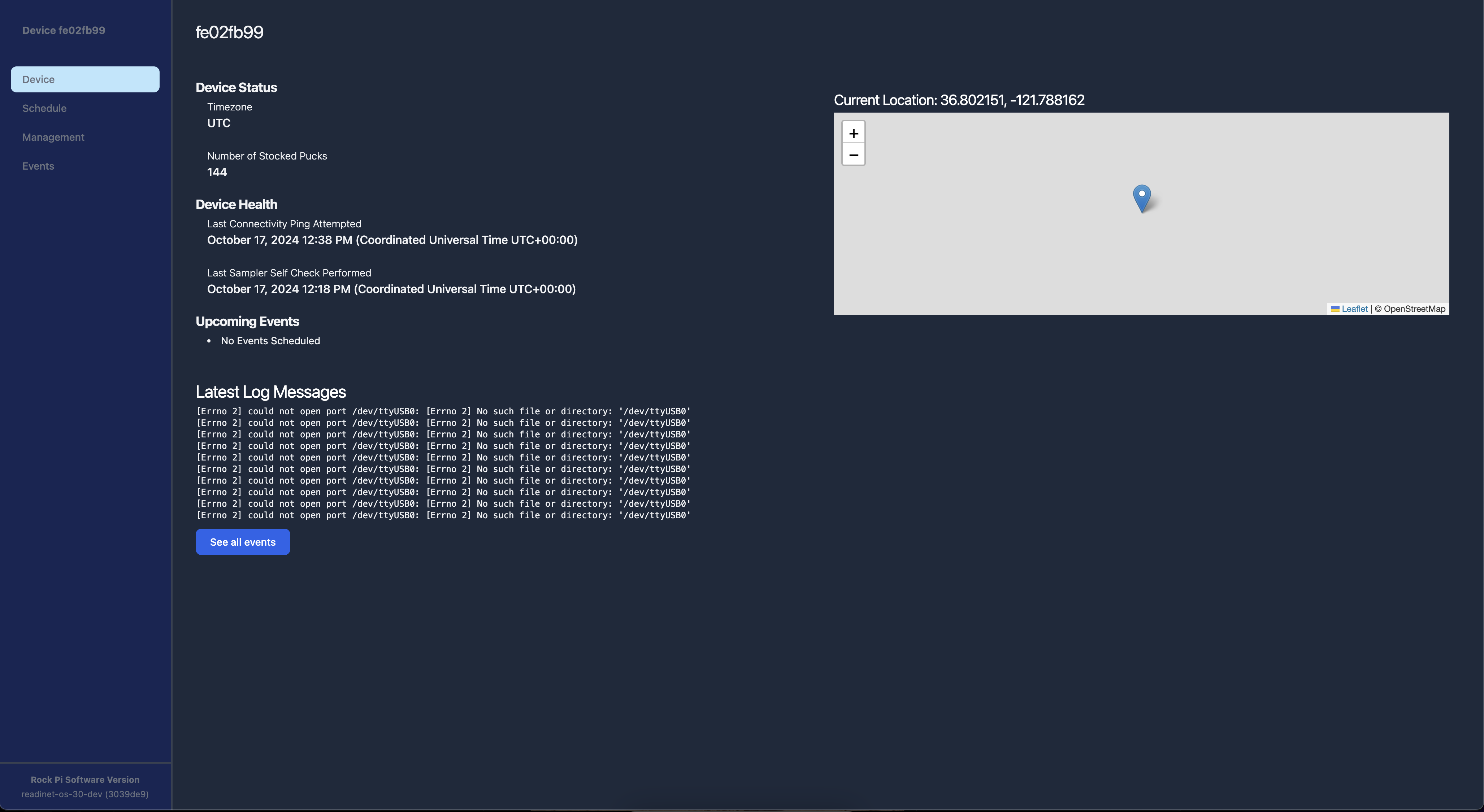 Device UI Step 1
