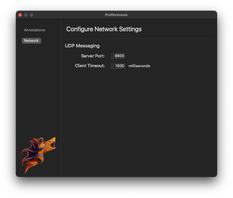 Sharktopoda 2 Network Preferences